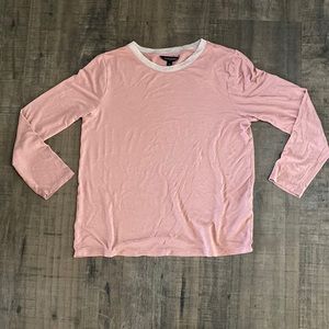 BANANA REPUBLIC Size M Pink Long Sleeves Top